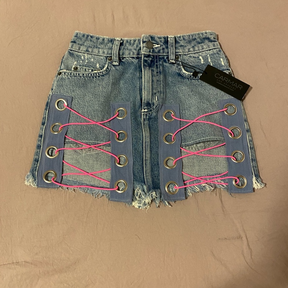 Carmar denim skirt